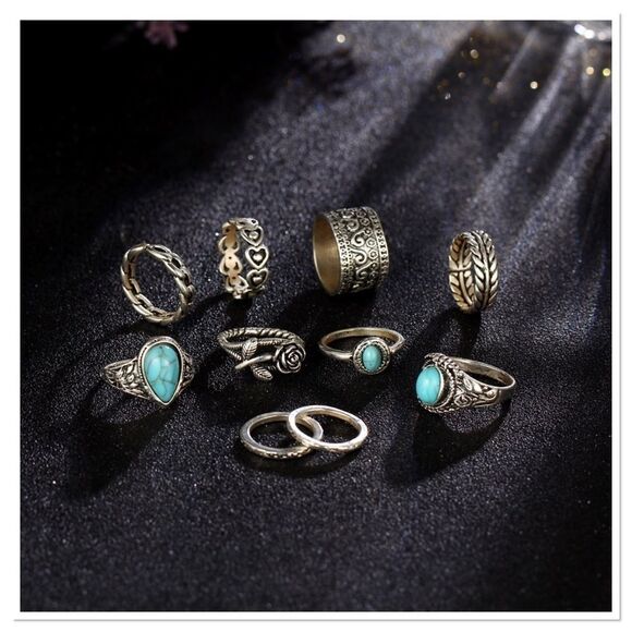 Boho Ring Set - Picture 2 of 3